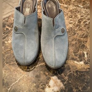 Cole Haan Devon Mules Light Blue Shoes Size 10B